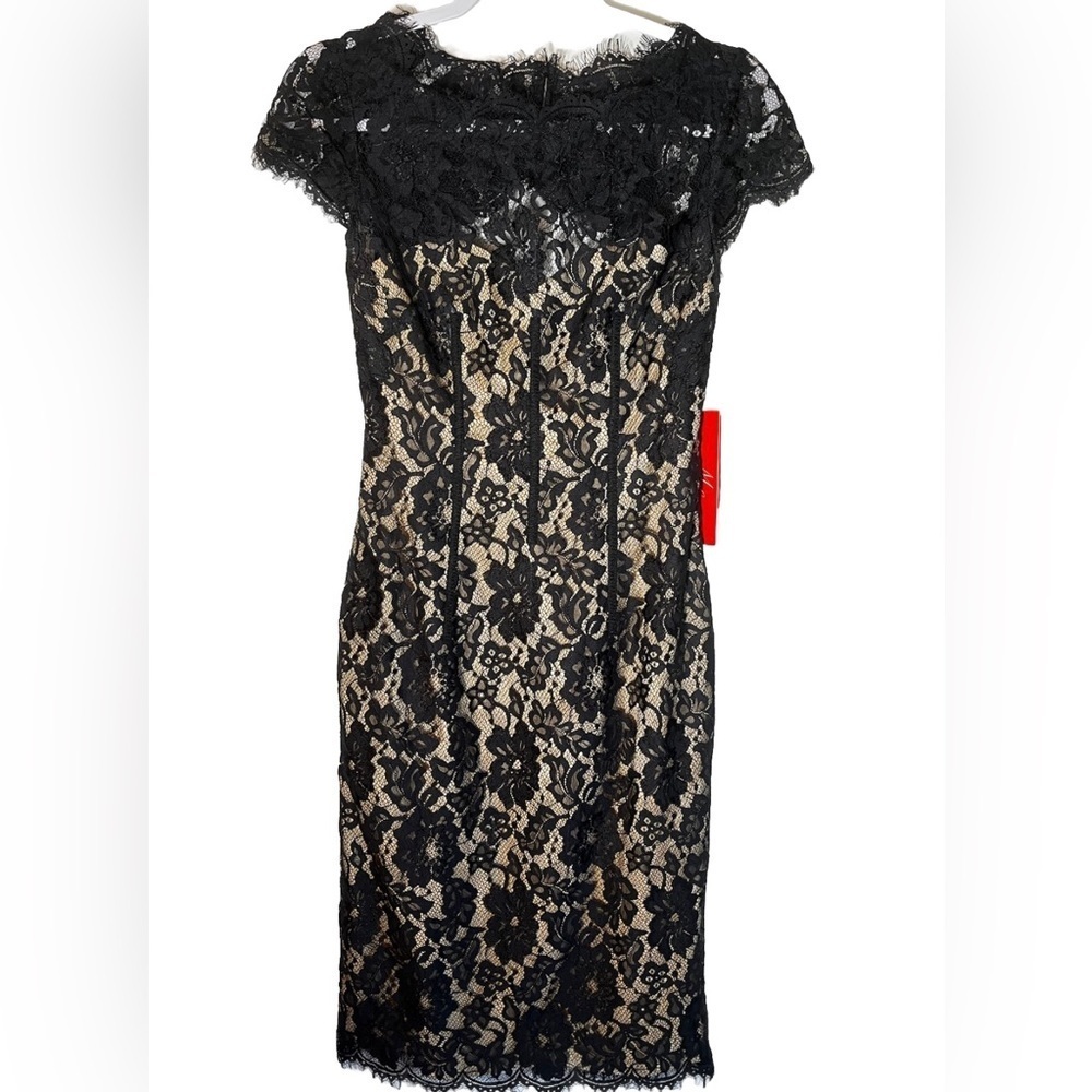 NWT Monique Lhuillier ML Enchante Mademoiselle Sheath Dress Size 2